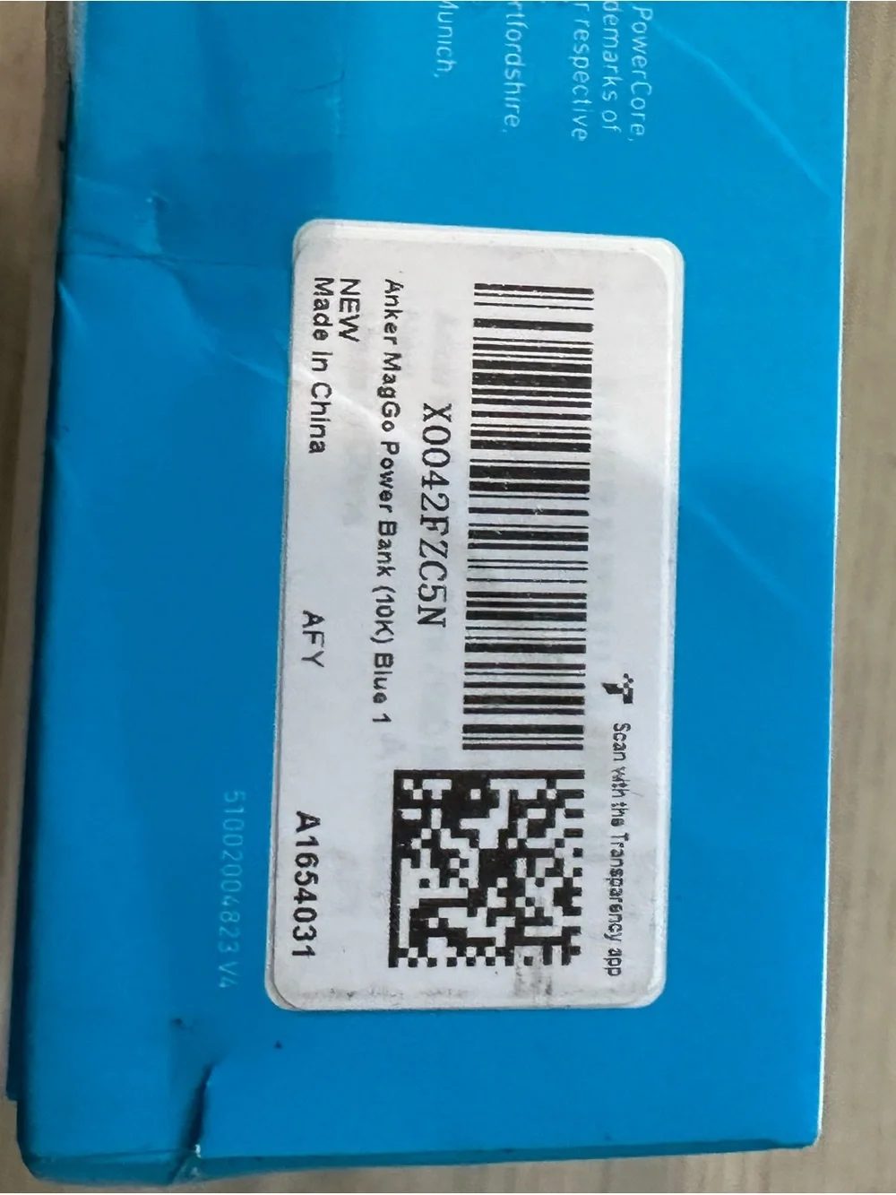 Anker MagGo Power Bank 10K Blue Qi2 15W MagSafe Charger A1654 New Open Box